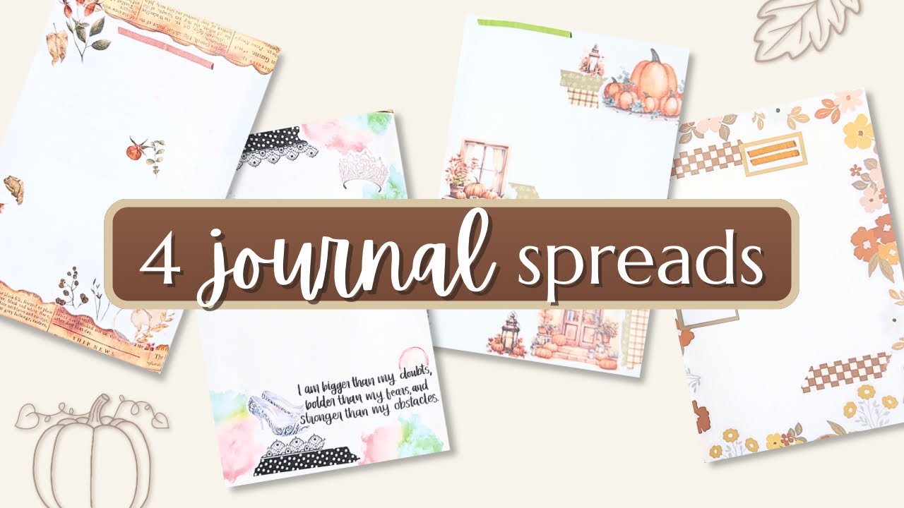 4 варианта оформления дневника в одном видео 📓 | Планируйте вместе + идеи для эстетичных разворотов