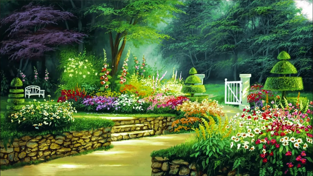 Fantasy Nature Flower Garden Stock Video, Free Nature Videos - YouTube