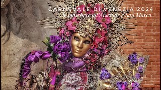 Carnevale di Venezia 2024, le maschere all'Arsenale di Venezia e San Marco 4K