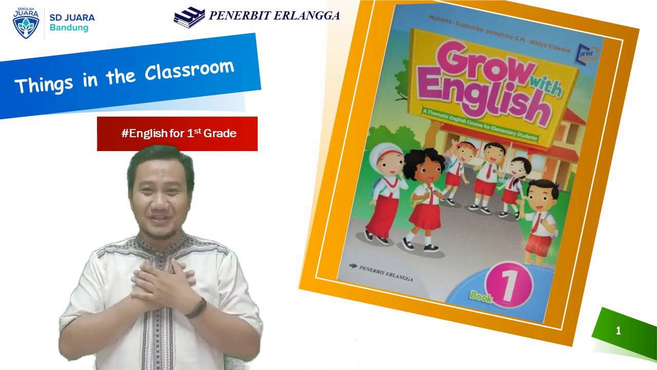 Pelajaran Bahasa  Inggris  SD Kelas 1 Grow With English 