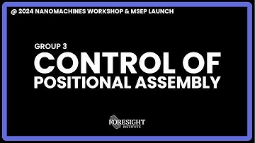 Group 3 | Control of Positional Assembly @ 2024 Nanomachines Workshop & MSEP Launch
