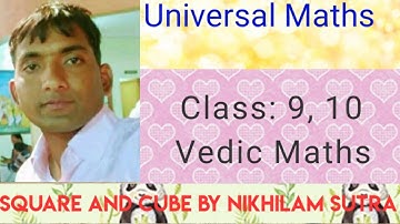 To Find Base, Sub-base Digit, Deviation , square and Cube by Nikhilam Sutra (Part 1)