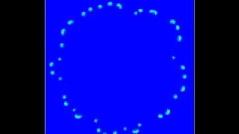 Simulation result of resource-consumer type reaction-diffusion systems.
