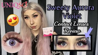 Aurora Violet Sweety Contact Lenses Review