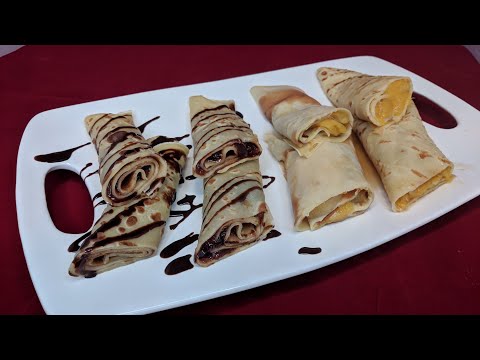 Crepes with jam and chocolate and maple syrup ! #cooking #crepes #recipes #yum #tasty #yummy #crepe