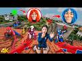 SPIDERMAN Vs SMILING WOMAN REAL LIFE ESCAPE 353.0 | Horror Parkour: Escaping in an Abandoned House