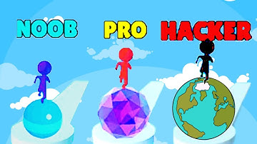 NOOB vs PRO vs HACKER in Stack Rider