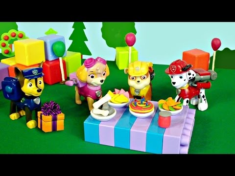 Paw Patrol Toys Videos For Kids & Paw Patrol Kid's Games! Kid's Videos About Marshall's Birthday