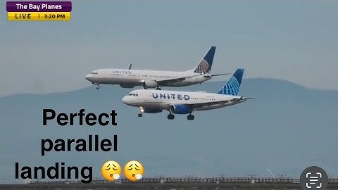 PERFECT PARALLEL LANDING AT SFO ! A MUST WATCH VIDEO FOR AVIATION LOVERS! 🛬🛬