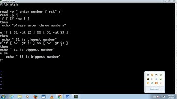 biggest among three shell script
