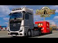 ETS2 | Mercedes Actros MP5 2019 v1.5  And Doll 1 Axle Trailer [1.39]