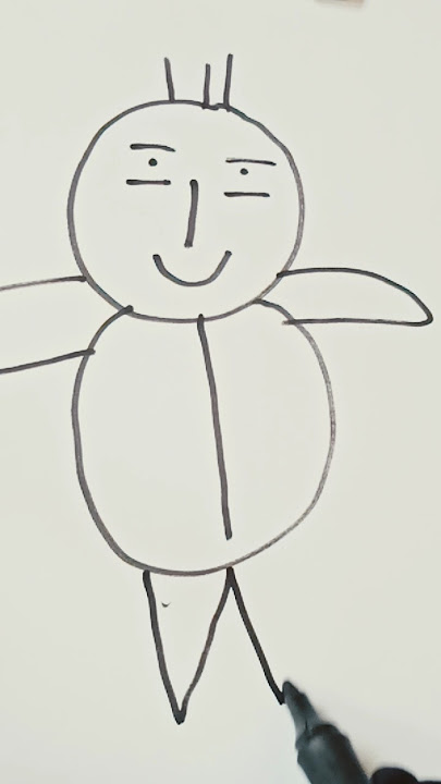 شخطة و شخطة و شخطين ألف باء و نقطين دويرة و ثلاث شرطات بطيخة مقسومة نصين😅 #drawing