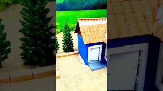 Beautiful miniature House Building #shorts #miniaturehouse #shortvideo