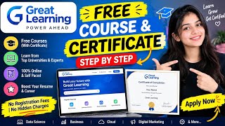 Great Learning Free Courses with Certificate 2026 | Free Online Courses | Step by Step Guide 🌿