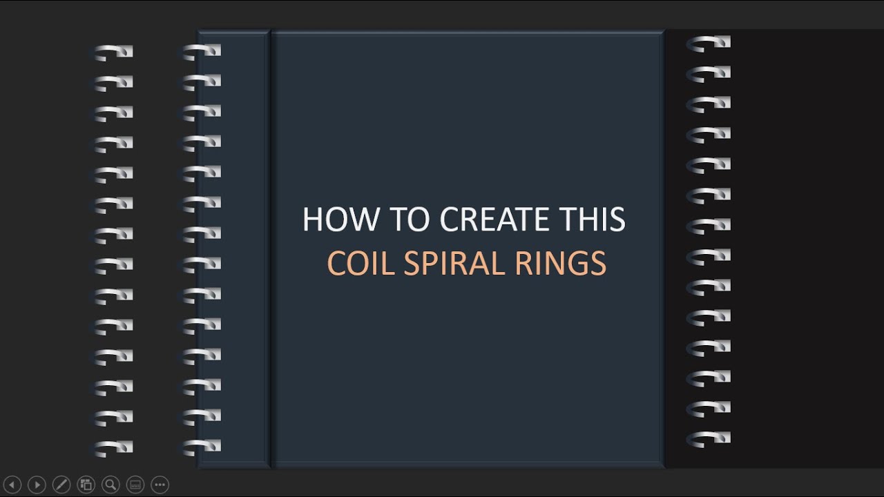 How to Create a Coil Spiral Rings For Planners Using PowerPoint - YouTube