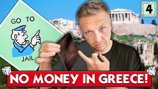 I Played Monopoly Travel Edition In Real Life - Greece with No Money - Episode 4