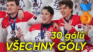 Všechny góly Česka na MSJ 2024 🥉 | 30 Gólů