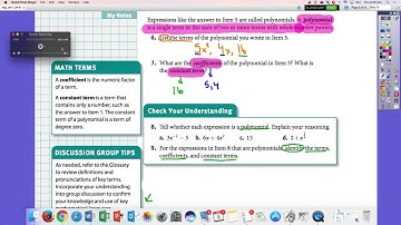 Springboard Algebra Lesson 24-1