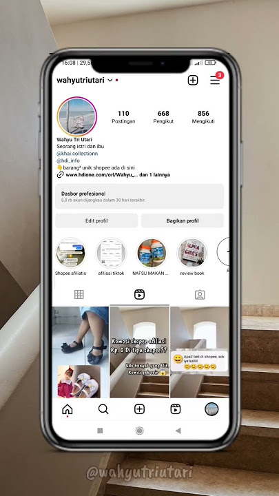 cara buat link koleksi shopee afilasi ke bio instagram