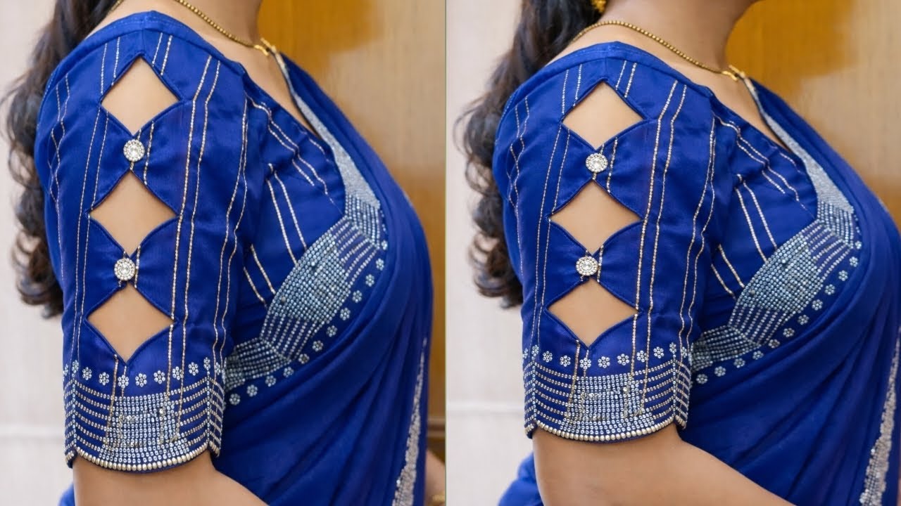 Easy And Very Easy Blouse Sleeve Design cutting ✂️//आस्तीन डिजाइन की cutting //Sleeve Design #