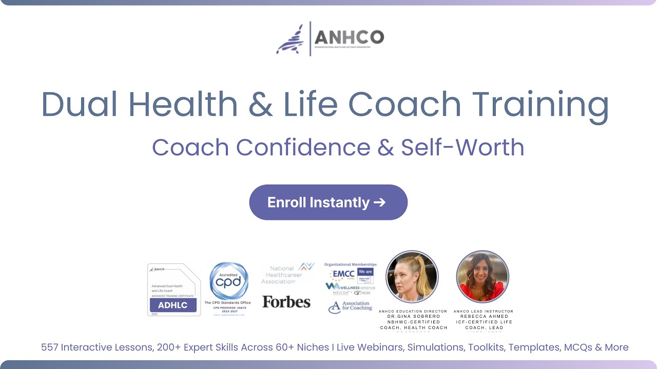 Building Client Confidence & Self-Worth in Health Coaching | AHNCO Health & Life Coach Certification
