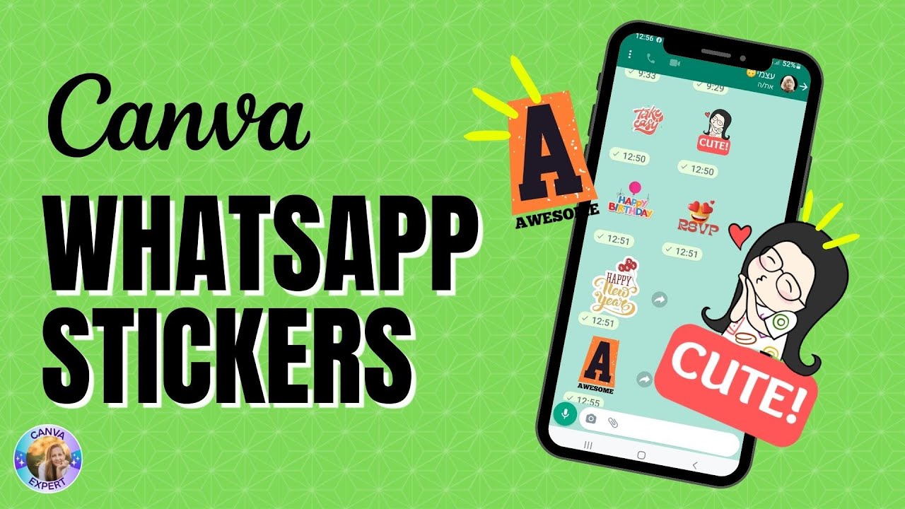 How to create WhatsApp Stickers in Canva