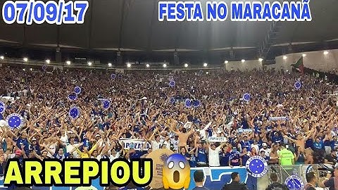 ARREPIO!! FESTA DA TORCIDA DO CRUZEIRO APÓS O APITO FINAL NO MARACANÃ 07/09/17