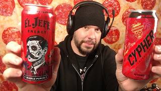 Energy Drank - El Jefe Diablo Punch Energy Drink Vs Cypher Wild Fruit Punch Energy Drink