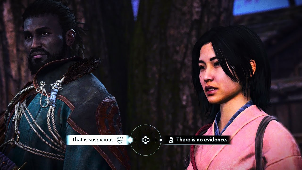 That is suspicious Dialogue Choice - WHERE Start Oni-Yuri Quest: Sweet Lies: Assassins Creed Shadows