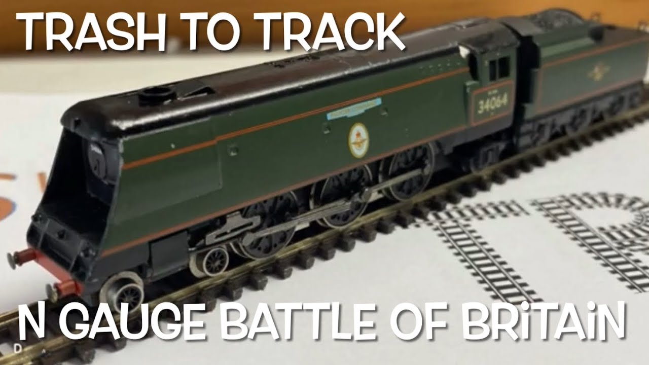 Trash to Track Episode 31. N Gauge GraFar Битва за Британию локомотив.