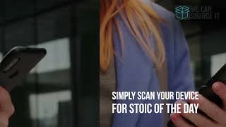 Unlock Daily Wisdom with The Daily Stoic NFC Wristbands | Pack of 2 (Black & White)
