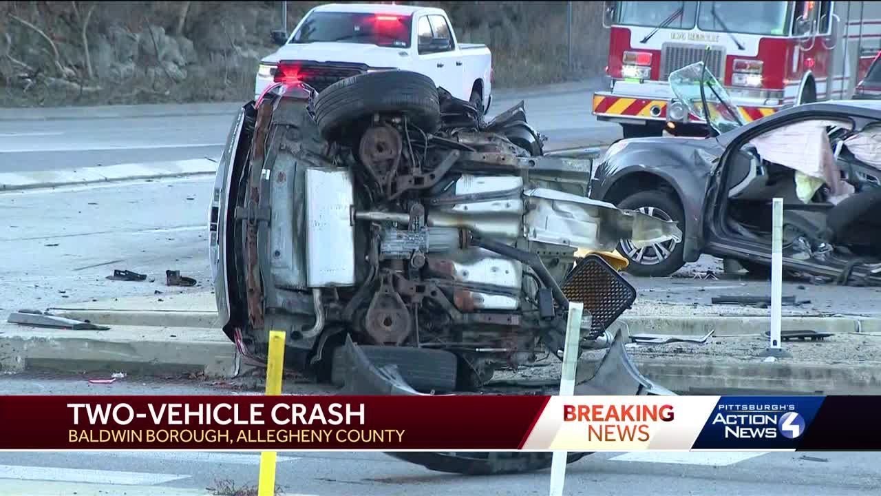 Twovehicle crash in Baldwin YouTube