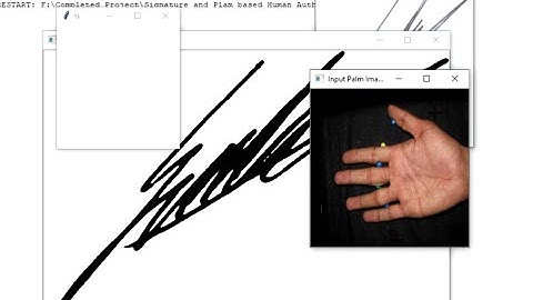 Multimodal biometric system based on Human sign || Engineering Project || Final year Project || IEEE