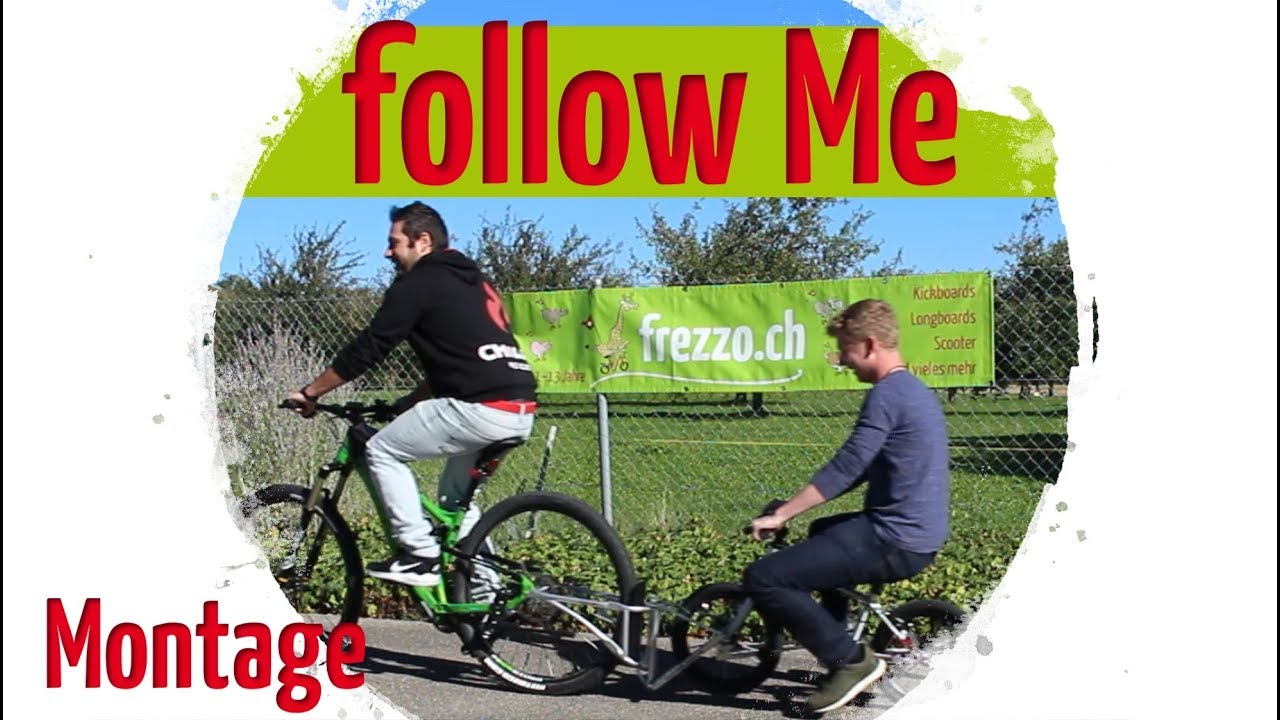 Followme tandem coupling for safe bike tours