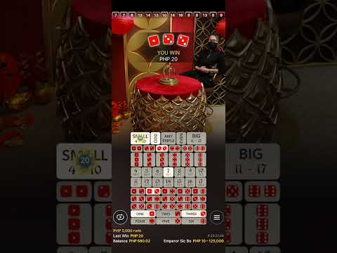 Super sicbo winning strategy small bet