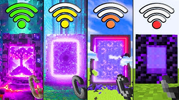 minecraft nether portal with different Wi-Fi be like