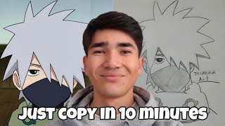 Easy Kakashi Drawing How To Draw Kakashi Hatake Step By Step For Beginners