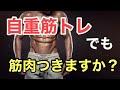 自重筋トレでは筋肉痛にならない【毎日】やってもよいの？