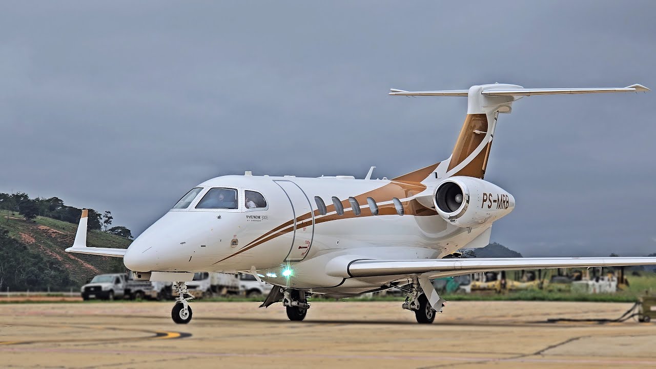 Embraer Phenom 300E PS-MRB Acionamento e Decolagem