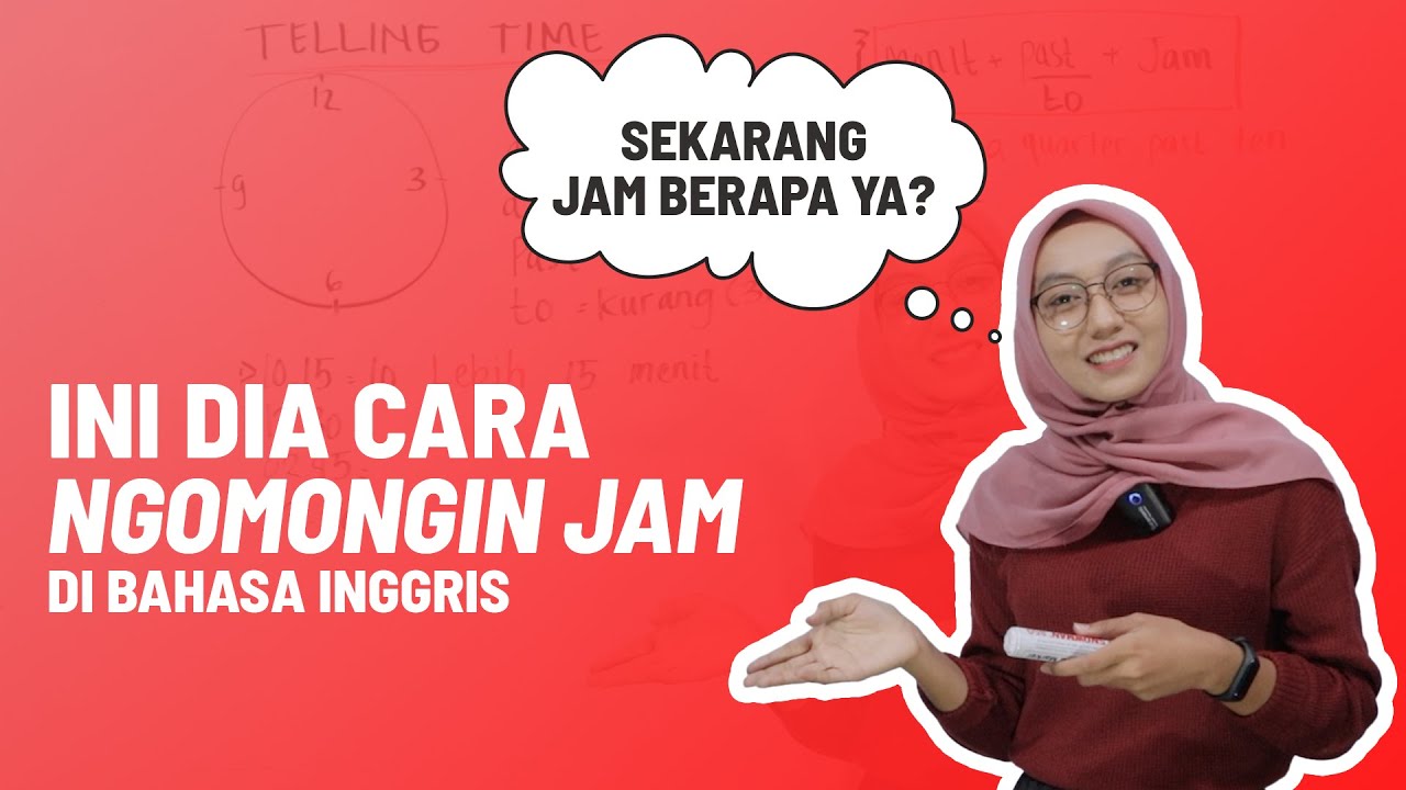 SEMUDAH INI CARA MEMBACA JAM DALAM BAHASA INGGRIS! #teachingtutorial #learnenglish
