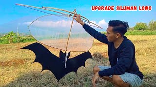 FLY TRANSPARENT BAT WING GAPANGAN KITE!!!