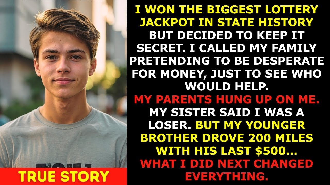 I Won $8 Million in the Lottery and Told No One — Only My Brother ...
