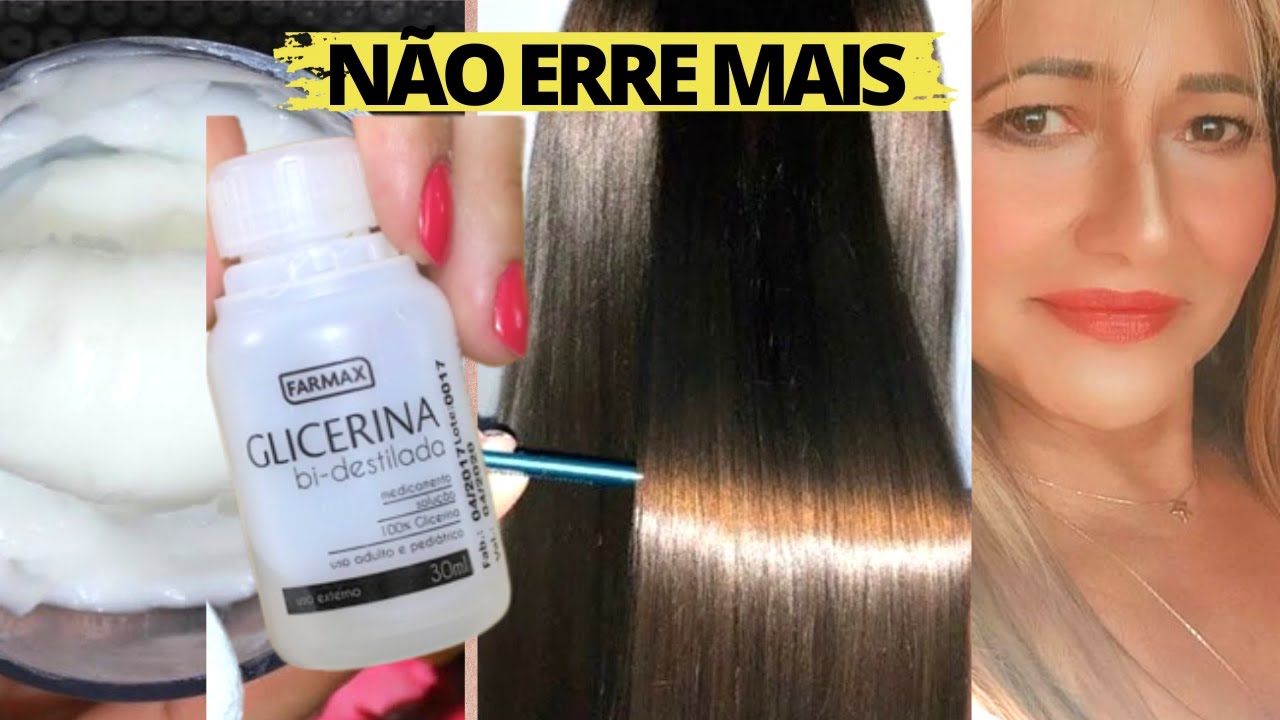 MELHOR MANEIRA DE USAR GLICERINA NO CABELO HIDRATA NUTRE E DEIXA BRILHO ...