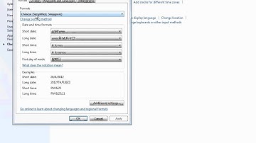 how to change windows 7 Region and Language format to Chinese (Traditional, Hong Kong S.A.R.)