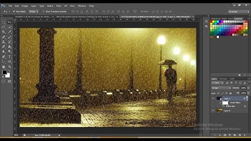 Photoshop Tutorial - How to Make Rain Effect in Photoshop CS6