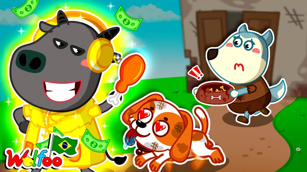 Rico vs Pobre : Quem Ama Mais o Fantoche? | Novo Episódio | Wolfoo em Português