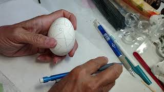 Windmill Pysanky Ornament - Part 1B