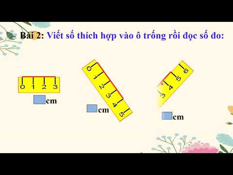 Xăng - ti - mét. Đo độ dài - Toán lớp 1