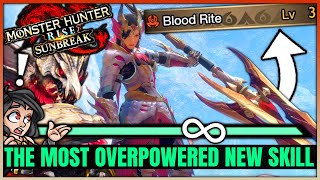 This is the BEST New Armor Skill - Infinite Health Vampire Guide - Monster Hunter Rise Sunbreak!