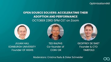 Open Source Solvers: Accelerating their performance and adoption